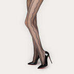 "Denpa" — glossy, smooth jacquard-knit stockings
