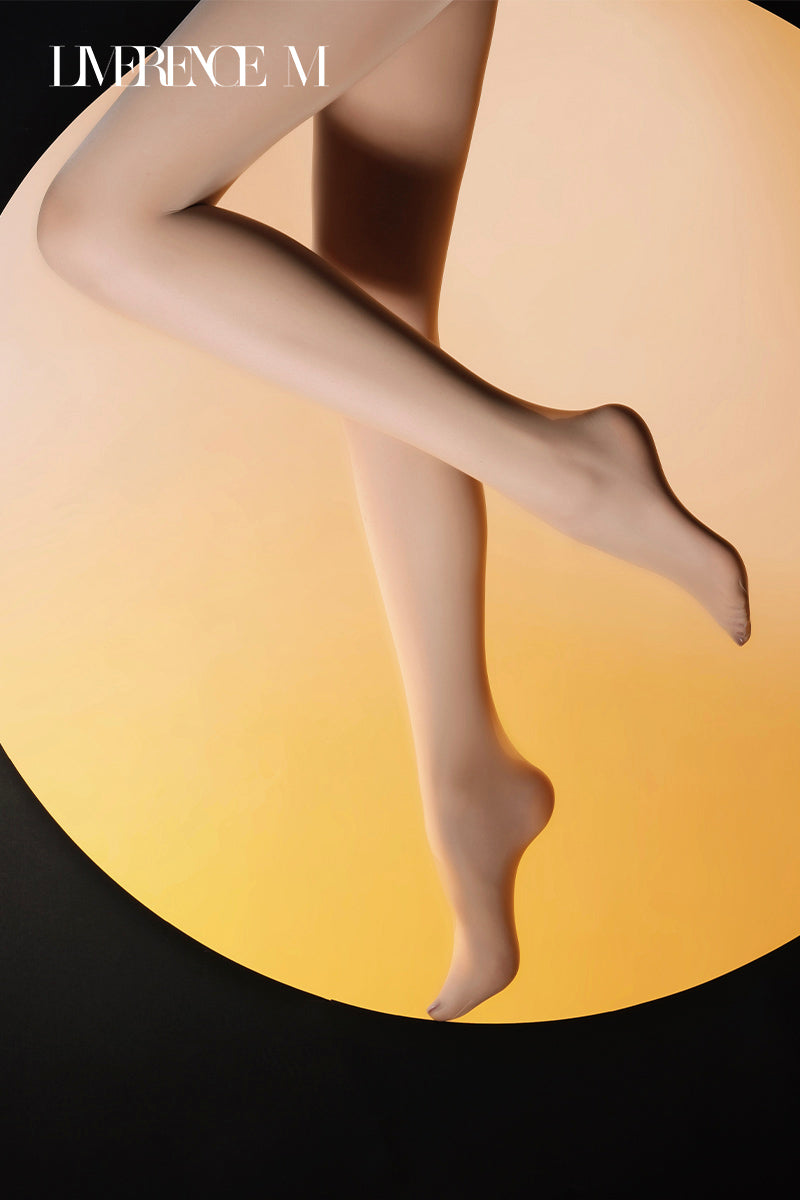 「Dark Night」18D マットストッキング ハイウエスト シームレスクロッチ なめらか 高弾力 伝線しにくい 春秋