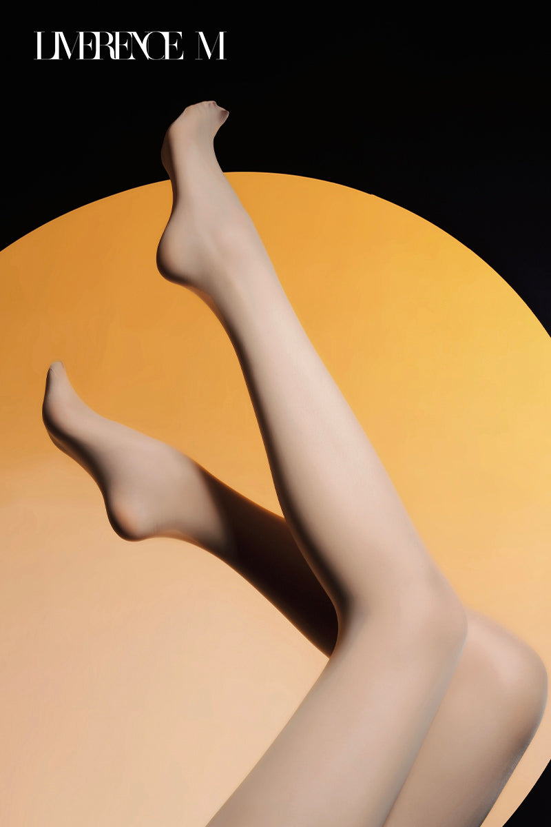 「Dark Night」18D マットストッキング ハイウエスト シームレスクロッチ なめらか 高弾力 伝線しにくい 春秋