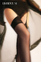 「Cupid」8D ガーターストッキング パール光沢 セクシー  レディース タイツ