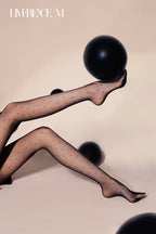 「Dotto」5D ドット柄ストッキング シルキー ふんわり 透け感