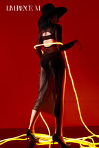 "Mist&Sheer" Mesh Dress, 2-Way Reversible (Front and Back), Sheer Mesh Cardigan, Silky, Sexy