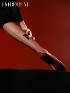 「The Morden age」1D ガーターストッキング パール光沢 バックライン セクシー  レディース タイツ