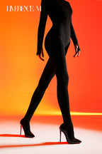 「Heat」400D 発熱タイツ 裏起毛 あったか 秋冬 防寒 保温 マットな質感 柔らか 高伸縮 男女兼用