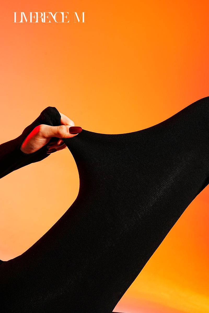 「Heat」400D 発熱タイツ 裏起毛 あったか 秋冬 防寒 保温 マットな質感 柔らか 高伸縮 男女兼用