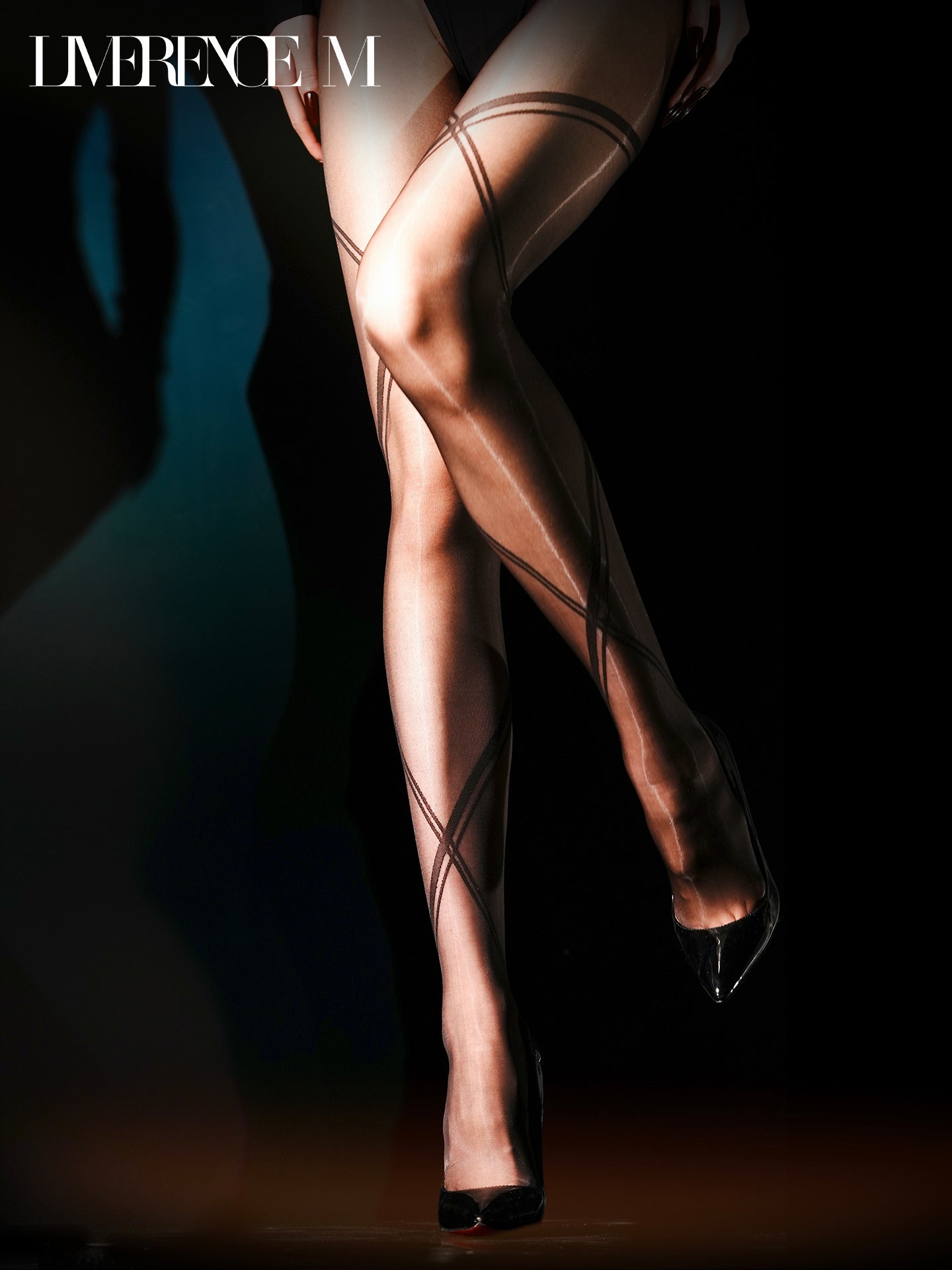 Kuroband 8D Vantage Pattern Stockings Glossy Sheer Beautiful Legs Sexy