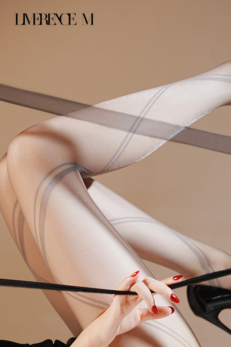 "Kuroband" 5D T-line crotch and T-line open crotch stockings