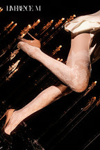 「Baroque」15D バロック調 レトロ風ストッキング 柔らか 美脚 セクシー