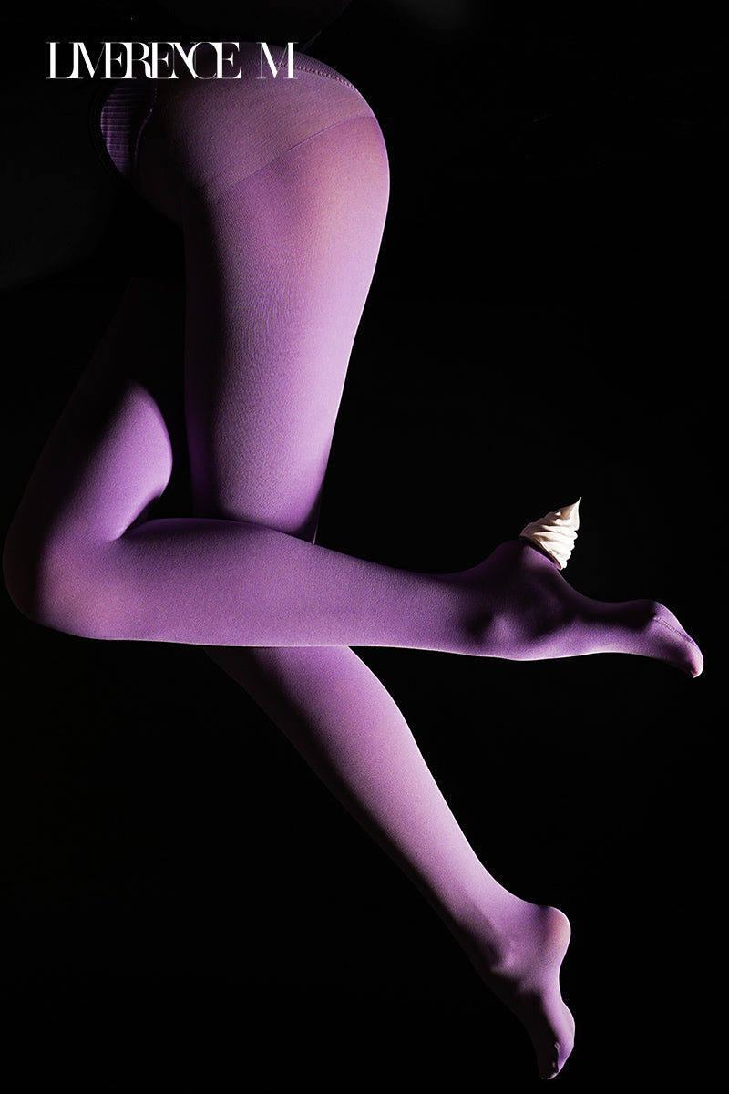 "NijiiroPro" 50D Matte Seamless Crotch Tights