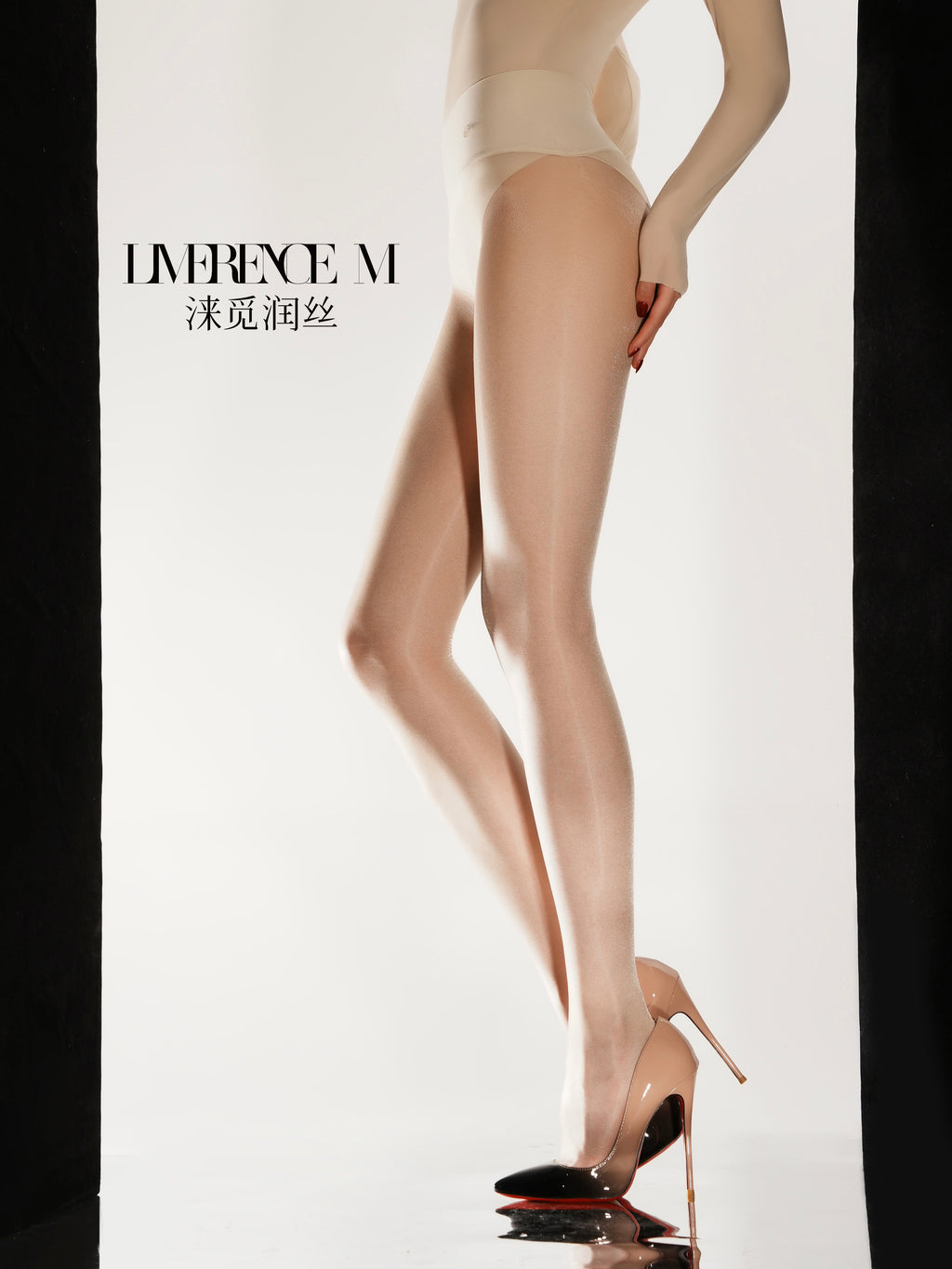 「Hikari」10D 光沢ストッキング 透け感 美脚 セクシー 光沢