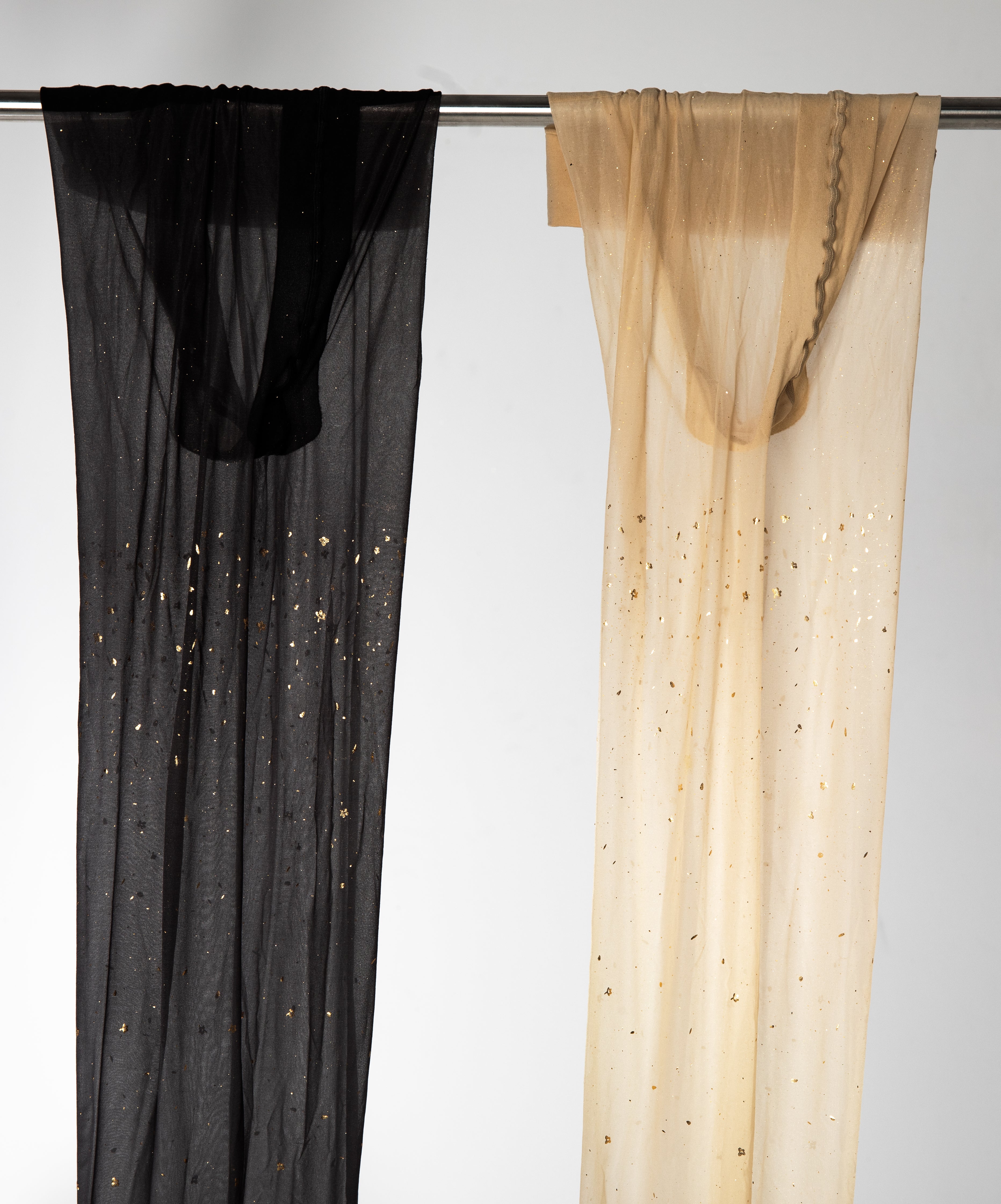 "Kinmokusei" Osmanthus — Foil Stamped Velvet Tights